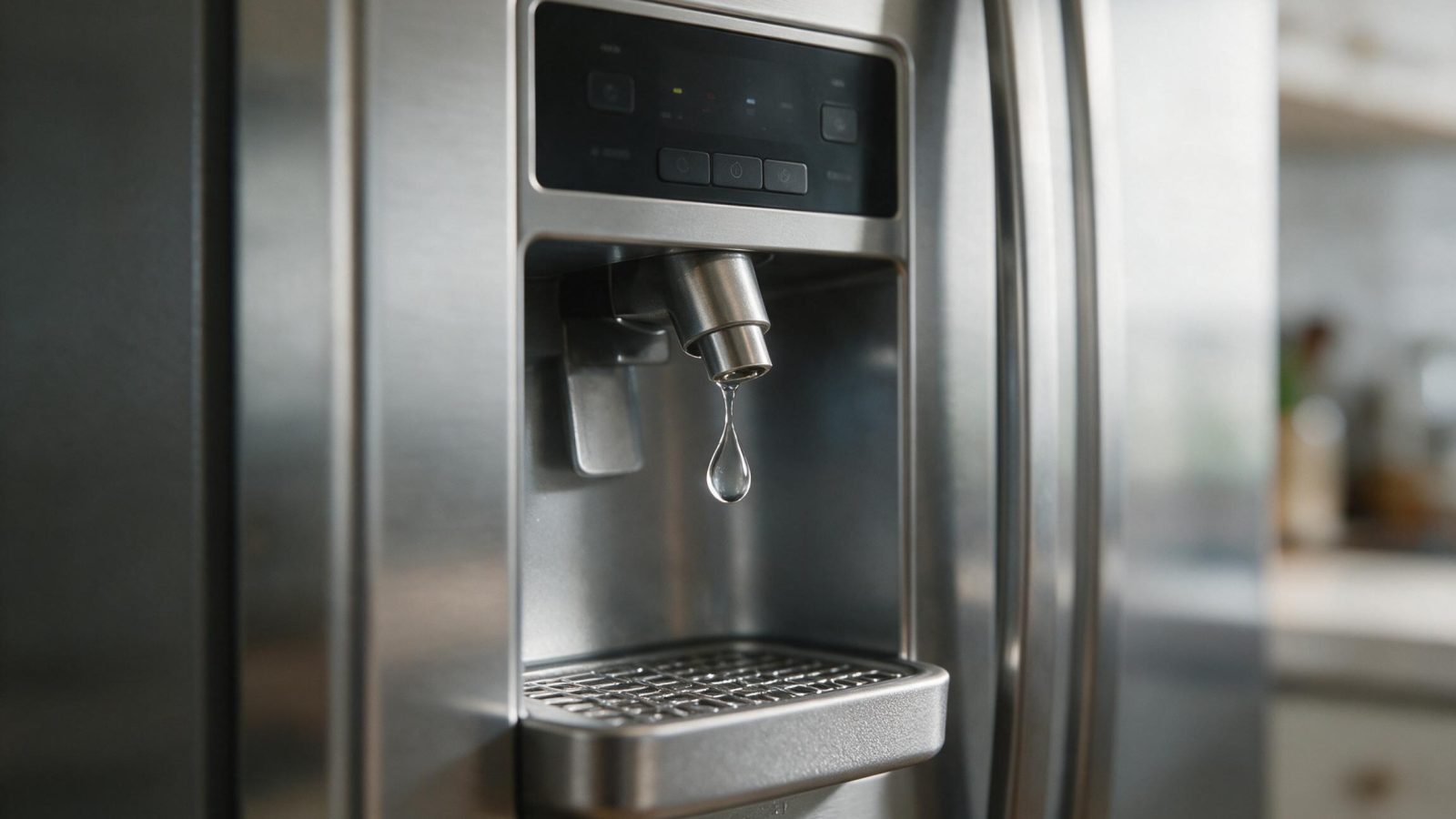 GE refrigerator water dispenser dripping water