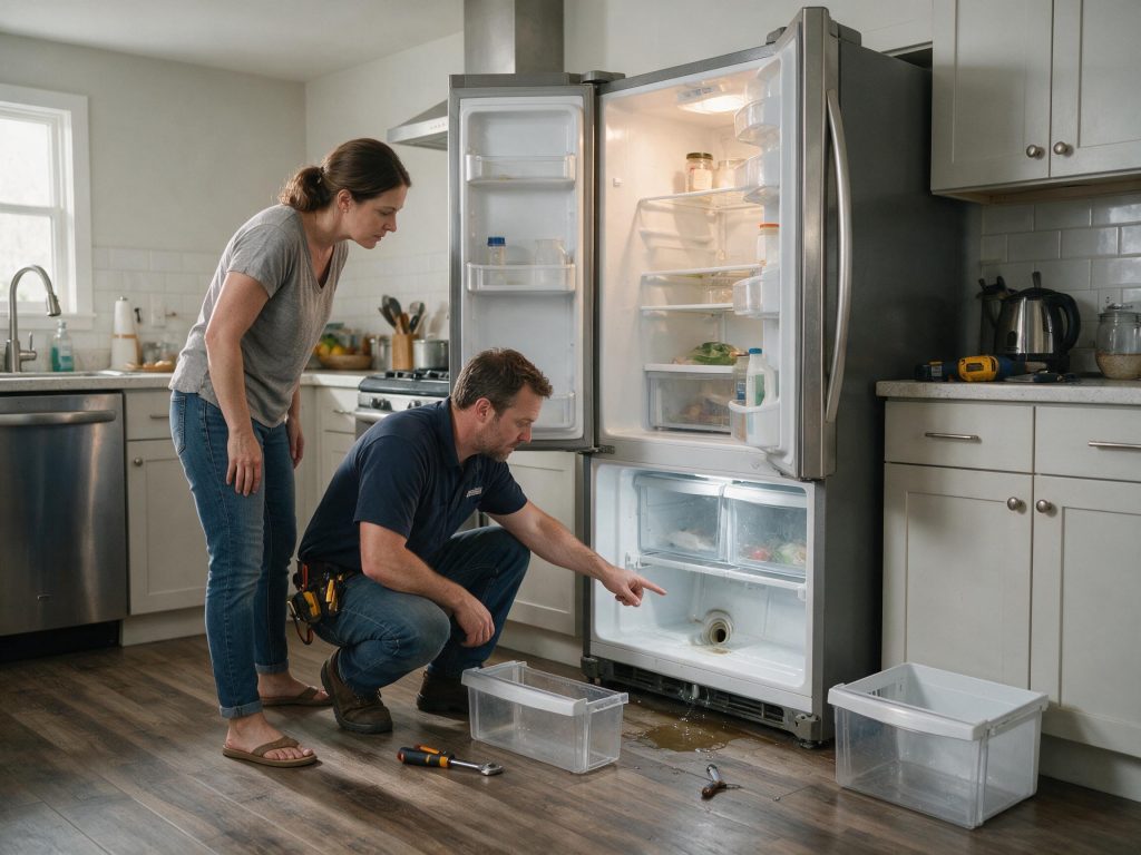 GE Refrigerator Has Water Under the Crisper Drawers: Why It Happens