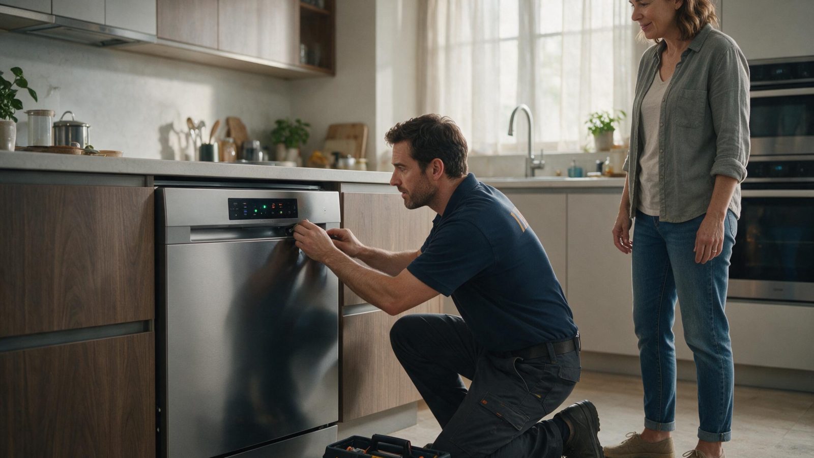 GE dishwasher control panel with power but will not start
