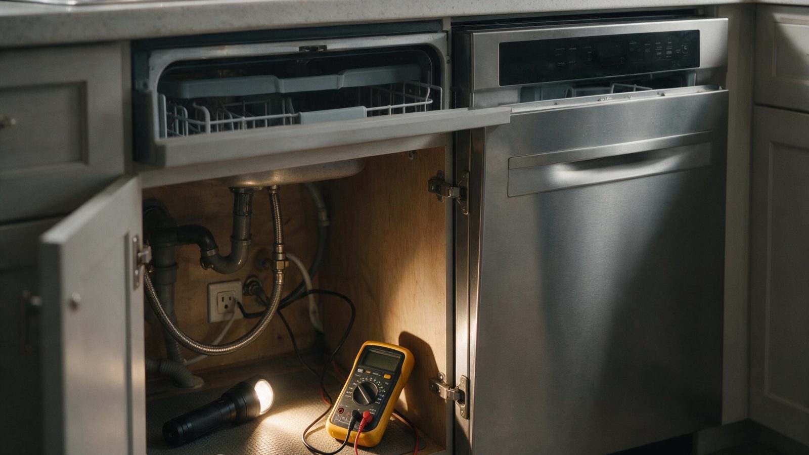 Ge Dishwasher Has No